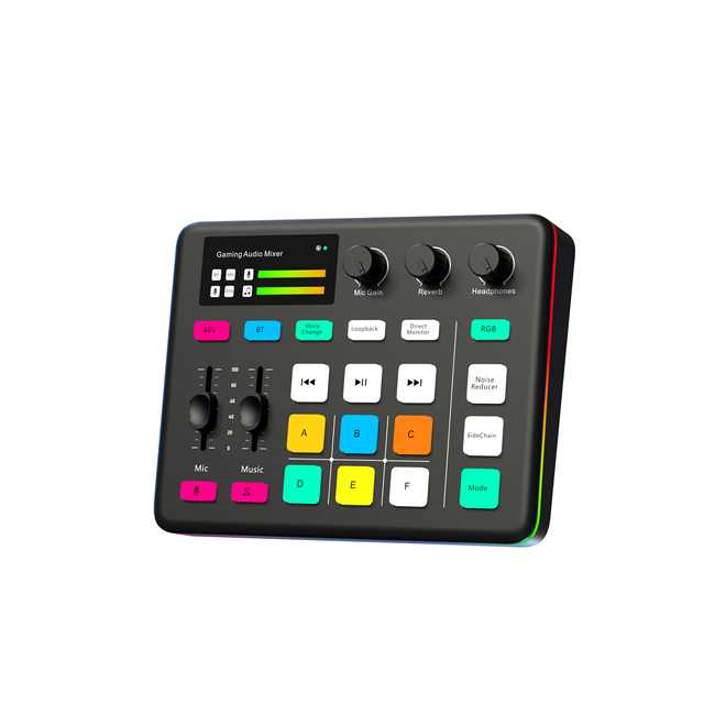 New Arrival G1 Live Streaming Audio Mixer Console Sound Card for Podcast