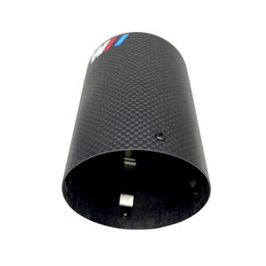 Tuyau d'<span class=keywords><strong>échappement</strong></span> modifié en fibre de carbone pour <span class=keywords><strong>voiture</strong></span>, insertion directe, silencieux <span class=keywords><strong>Scorpion</strong></span> AK en acier inoxydable, poli miroir noir décoratif - Product Image 5