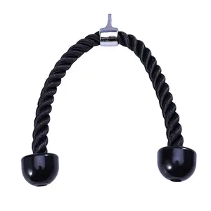 Cuerda de Nylon recubierta de tríceps, accesorio de polea para Fitness, máquina de Cable, venta al por mayor, fábrica 2022