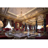 Panneaux muraux floraux or de luxe rococo les plus vendus pour la décoration de plafond d'appartement et de cuisine de salon