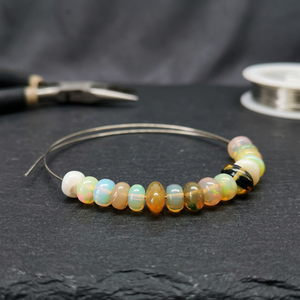 Perles de pierres précieuses en opale jaune éthiopienne naturelle, lisses, en forme de rondelle, certifiées par un tiers, vente en gros pour la bijouterie - Product Image 1