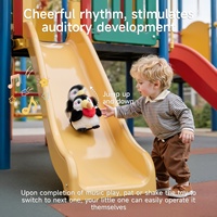 Jouet interactif Tumama pour enfants 18 mois+, jouets en peluche musicaux pour le temps sur le ventre, jouets en peluche sauteurs en forme de toucan, jouet en peluche lavable pour bébé