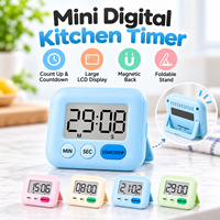 Mini minuteur de cuisine numérique avec dos magnétique, écran LCD, compte à rebours et compte à rebours progressif pour la cuisine, la pâtisserie, la salle de classe et l'étude