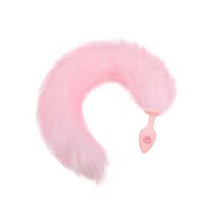 Plush <strong>Cat</strong> Paw Silicone Sex Toy for Women Men Sexy <strong>Butt</strong> <strong>Plug</strong> Prostate Massager <strong>Tail</strong> Anal <strong>Plug</strong> - Product Image 1