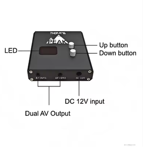 Récepteur vidéo <span class=keywords><strong>FPV</strong></span> VRX PeakFPV 7.8-8.0G R78 pour drone, accessoire de vol ultra longue portée, 7200MHz-8000MHz, 40 canaux, haute sensibilité - Product Image 3