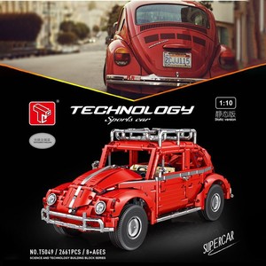 Taigolo T5049 <b>Building</b> <b>Block</b> Model Car 1:10 Scale Sports Car Assembly Toy For Ages 8 13 Years Red Color 800 Pieces - Product Image 3