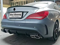 Pare-chocs de voiture de haute qualité pour Mercedes Benz W117 CLA 2013-2019 ans modèle Facelift CLA45 avec grilles de pare-chocs tuyaux de diffuseur arrière