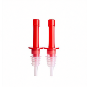 Mnj Bottle Stoppers Red Plastic 2Pcs For Wine Bottles - Product Image 1