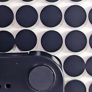 Baojiasheng Anti-disassembly Silicone Plug Black Round Single-sided Adhesive Waterproof Screw Hole Cover Custom Thickness - Product Image 3