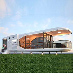 Cápsula espacial moderna de alta calidad, móvil prefabricada, pequeña casa, de lujo, para uso al aire libre en hoteles, con dormitorio y baño - Product Image 6