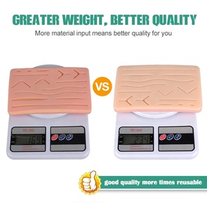 Silicone sutura pelle pratica Pad con maglia per sutura formazione pelle umana Repli - Product Image 3