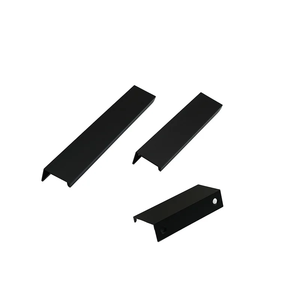 Poignées de meuble dissimulées en laiton, poignées de tiroir contemporaines pour armoires de cuisine, boutons de porte de meuble pour sous-sol - Product Image 3