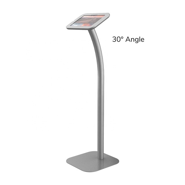 Anti Theft Slim Stand for Lenovo Tablet Auto Shows Cafe Stores Lockable Enclosure Holder Metal Floor Stand Heavy Base