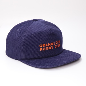 Gorras de Pana Personalizadas de 5 Paneles con Logotipo Bordado Plano y Cierre a Presión - Product Image 5