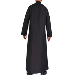 Qamis traditionnel musulman pour homme, style Qatar, manches longues, tailles 52-62, boutonnage central - Product Image 6