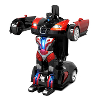 Coche Robot Transformable con Control Remoto - Sensor de Gestos, Deformación con una Sola Tecla, Juguete de Vehículo, Regalo para Niños y Niñas