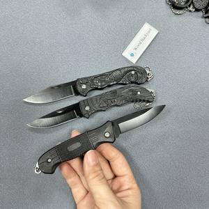 Coltello da tasca in plastica goffrato con drago 3 ''taglia in acciaio inox leggero sopravvivenza EDC coltello pieghevole con portachiavi - Product Image 2