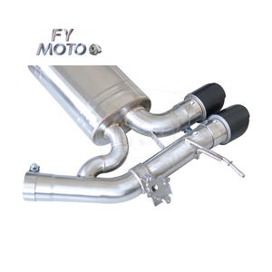 Escape Catback para <span class=keywords><strong>BMW</strong></span> S58 G80 <span class=keywords><strong>M3</strong></span> M4 2020 + con puntas de escape de fibra de carbono NEGRO MATE - Product Image 6