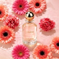 Flacon de parfum en verre à col serti de 30 ml, 50 ml, 100 ml, forme unique avec bouchon doré, argenté ou en bois, flacon de parfum vide avec boîte cadeau