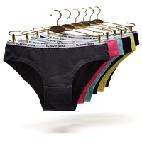 Culottes en coton pour femmes, sous-vêtements féminins, culottes unies, lingerie sexy taille basse