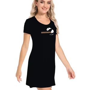 महिलाओं के लिए नरम हैं nightgowns पजामा लघु आस्तीन रात Oversized टी शर्ट आरामदायक नाइटवियर नींद पोशाक नींद टी