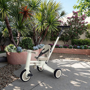 Tricycle <span class=keywords><strong>pour</strong></span> tout-petits, jouet à roulettes avec poignée de poussée parentale, dossier et ceinture de sécurité <span class=keywords><strong>pour</strong></span> les enfants de 2 à 4 ans - Product Image 4