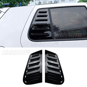 Car Rear <b>Window</b> Shutter <b>Cover</b> Trim <b>Window</b> Louver Side Vent Trim for Volkswagen Golf 4 MK4 1997-2006 Glossy Black/Carbon Look - Product Image 1