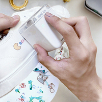 Printer Kulit Mini Logo Warna Mobile dengan Tinta, Genggam, PrintHead XP600, PrintCube A4, Printer Inkjet Nirkabel
