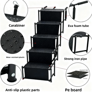 Dilu Beliebte Hunde-Autotreppe, Faltbare Hundetreppe, Metall-<span class=keywords><strong>SUV</strong></span>-Autostufen, Geeignet für Große Hunde - Product Image 6
