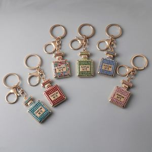 <b>Customized</b> Alloy <b>Keychain</b> with Crystal Pendant and Enamel Compass, Fashion and Lightweight, Ideal Birthday Present for Women - Product Image 2