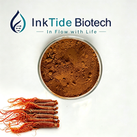 Extrait de Ginseng Rouge en Poudre Ginsénosides 5%-80% Extrait Végétal en Vrac Matière Première Botanique Naturelle Fournisseur