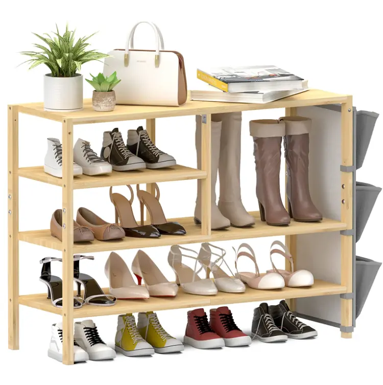 Stockage de chaussures bottes sur pied, organisateur de chaussures au design moderne et simple