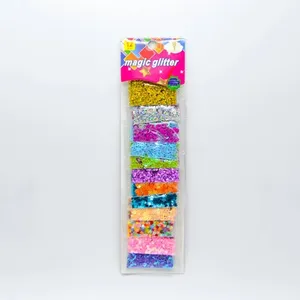 Confezione da 5 strisce glitterate, colori assortiti, 12 buste per lavori manuali - Product Image 6