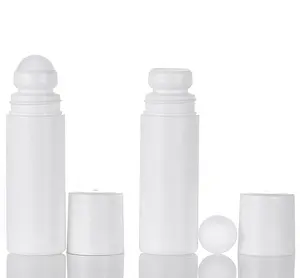 Custom 30ml 50ml 90ml plastic luxury roll on bottle deodorant roller ball bottles for essential oils