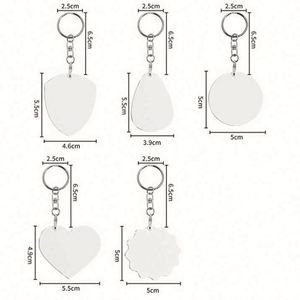 Promotional Company Activity Gifts <b>Custom</b> LOGO Printed Sublimation Keyring Sublimation Metal <b>Keychain</b> - Product Image 6