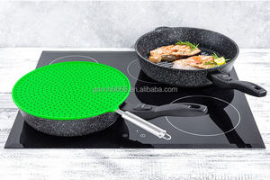 OEM panci Anti percikan 28 cm silikon, pelindung panci silikon pelindung percikan layar minyak wajan goreng pelindung percikan - Product Image 6