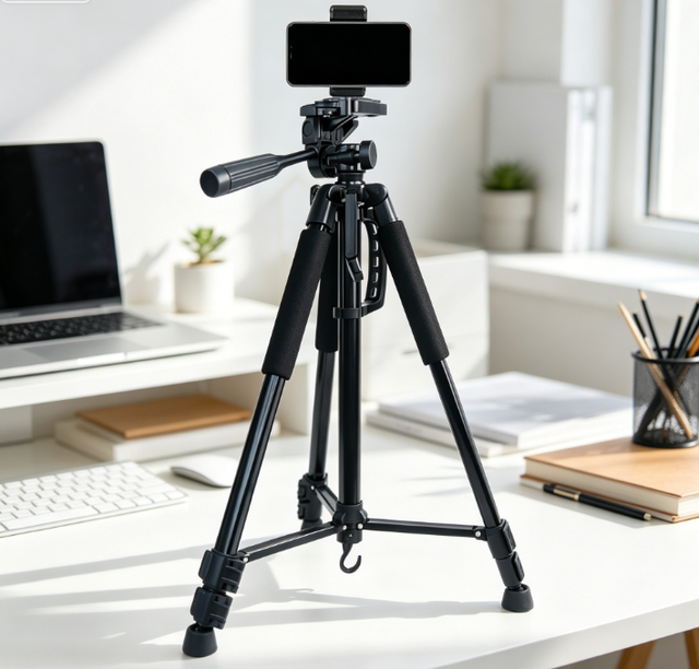 3366T 1.5m Adjustable Travel Tripod Stand For Smartphone Photography
