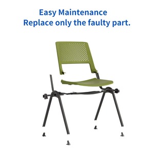 Bán buôn hiện đại Ergonomic Ghế văn phòng phong cách nhựa văn phòng họp hội nghị trường học nghiên cứu đào tạo ghế - Product Image 6