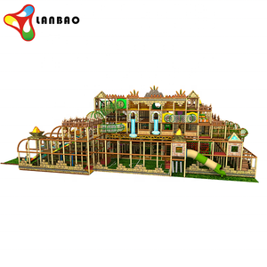 Parque de juegos para niños con temática de la jungla, parque de juegos comercial para interiores, laberinto, aventura suave, con toboganes - Product Image 5