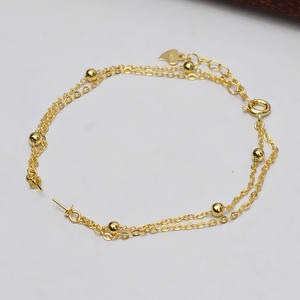 สร้อยข้อมือเงินแท้ S925 งานฝีมือประณีต ลูกปัดรูสำหรับงาน DIY อุปกรณ์ตกแต่งเครื่องประดับ ถาดใส่ส่วนประกอบกึ่งสำเร็จรูป - Product Image 2