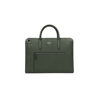 Grand sac de bureau pour ordinateur portable 16 pouces avec logo noir pour homme mallette d'affaires en cuir à bandoulière