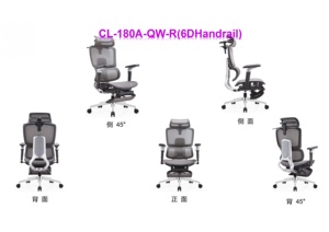 <span class=keywords><strong>Sillón</strong></span> <span class=keywords><strong>giratorio</strong></span> de oficina de diseño moderno con reposacabezas ajustable, silla decorativa de tela con base inclinable, estilo de silla de malla - Product Image 3