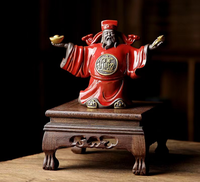 Statue du Dieu de la Richesse Chinois, Figurine Porte-Bonheur Feng Shui, Décoration pour la Maison et le Bureau, Cadeau d'Affaires