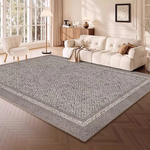 <span class=keywords><strong>Tapis</strong></span> <span class=keywords><strong>de</strong></span> salon vintage à motif bordure, antidérapant, facile à nettoyer, à poils courts, pour salon, plusieurs styles, décoration intérieure - Product Image 4
