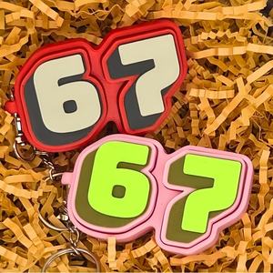 Llavero con diseño de tecla de teclado Steal a Brainrot <span class=keywords><strong>67</strong></span>, Fidget <span class=keywords><strong>Spinner</strong></span> para aliviar la ansiedad, decoraciones para mochilas, regalos, juguetes antiestrés - Product Image 2