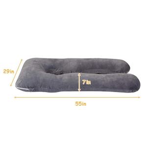 Fluffy Latex U Shaped Maternity Support <b>Pillow</b> Customizable Comfort Hug Sleeping Cushion <b>Large</b> Manufacturer Bulk Order - Product Image 3