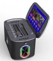 Système intelligent Android 11 portable, écran tactile de 4 pouces, karaoké, multifonctionnel, avec connexion sans fil 5.0, USB, Aux, RGB