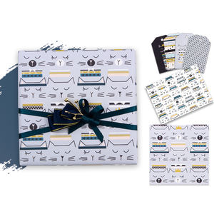 Venta al por mayor de rollos de papel de cumpleaños de alta calidad esmerilado gatito embalaje rollo de papel de regalo artesanía superior - Product Image 1