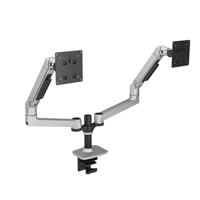 Vente directe d'usine, bras de moniteur réglable en hauteur, double bras de moniteur réglable, support multi-écrans avec support pour écran