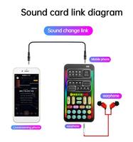 Dispositif de mixage audio miniature portable avec 8 effets sonores, changeur de voix, cartes son